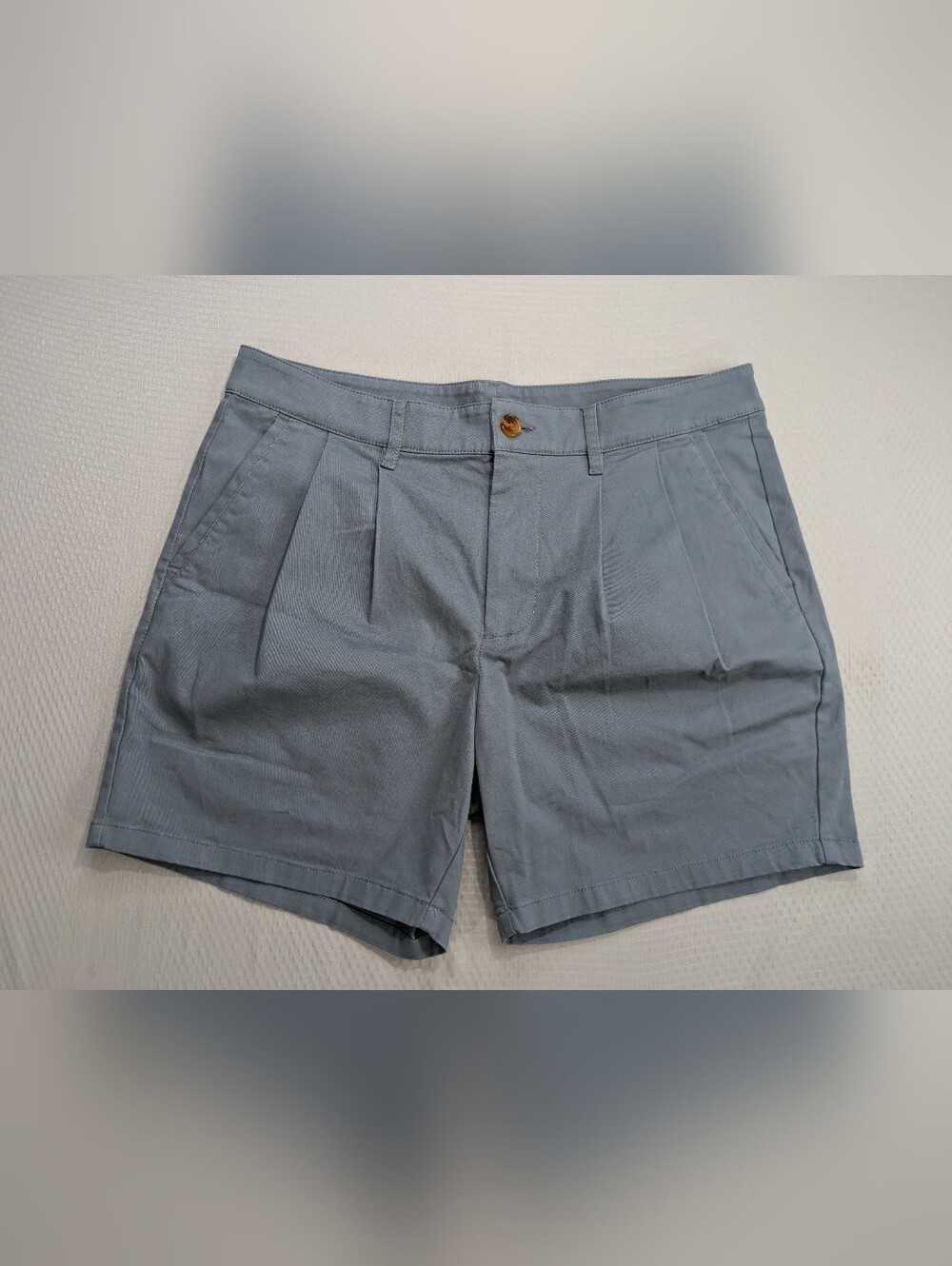 Dandy Del Mar New RhodesTwill Double Pleated ShortsAbyss Blue NWT Sz 31